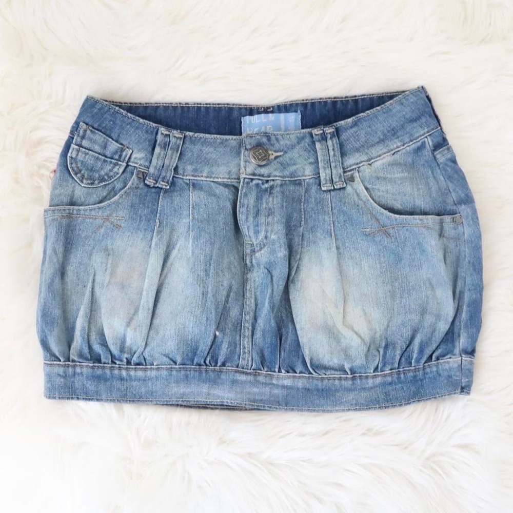 Pull & Bear Denim‎ Balloon Bubble Mini Skirt – Size EU 36 (US 4)